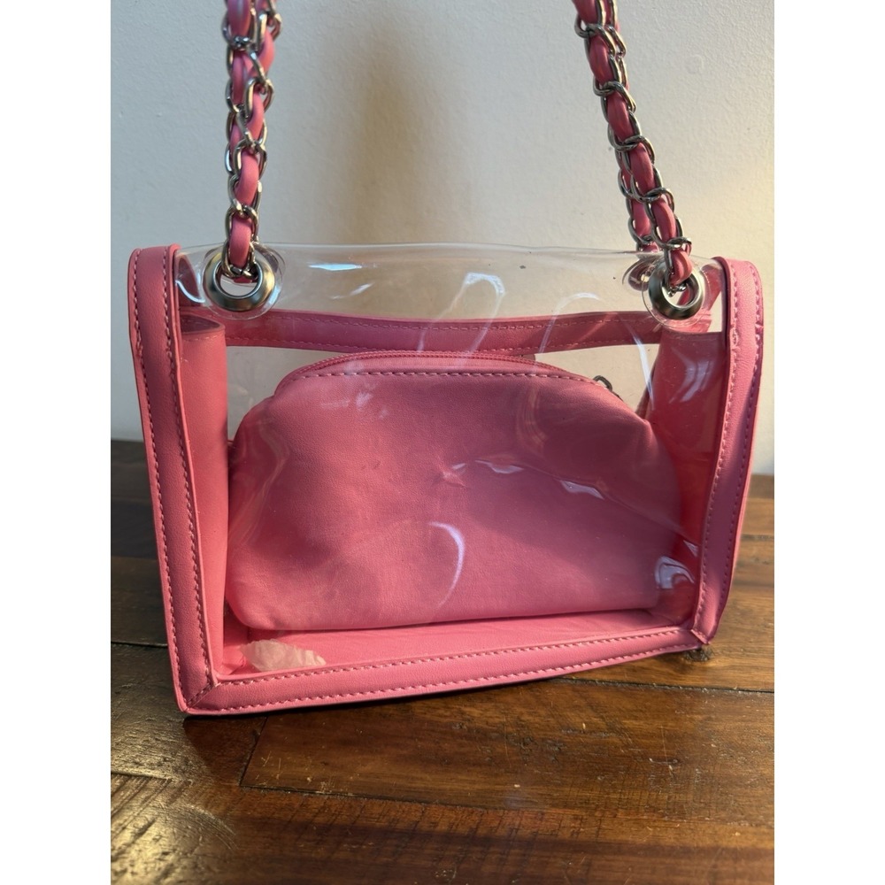 Barbie Clear Plastic Purse Bag Cross Body Shoulder Matching Makeup Bag  Viral - Picture 4 of 14